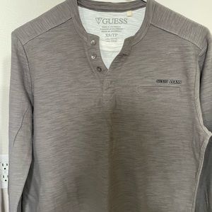 Guess Mens Long Sleeve shirt- X-Small